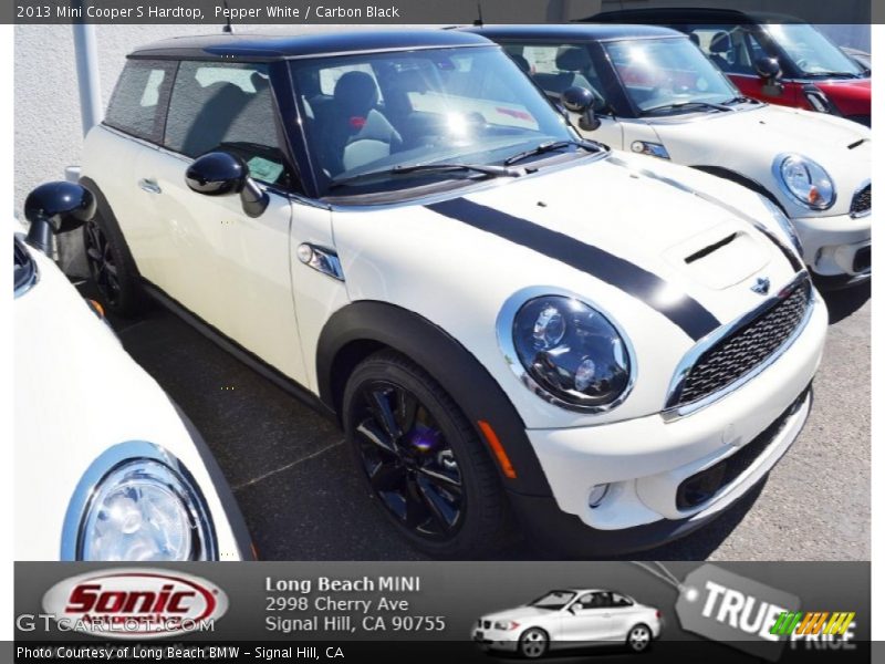 Pepper White / Carbon Black 2013 Mini Cooper S Hardtop