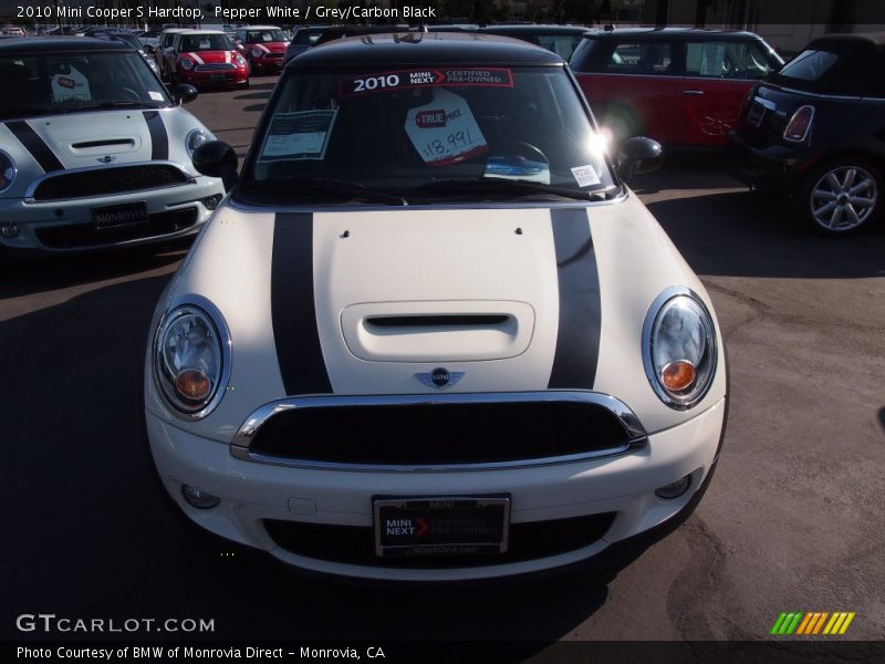 Pepper White / Grey/Carbon Black 2010 Mini Cooper S Hardtop