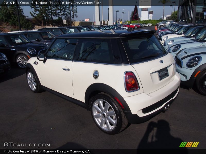 Pepper White / Grey/Carbon Black 2010 Mini Cooper S Hardtop