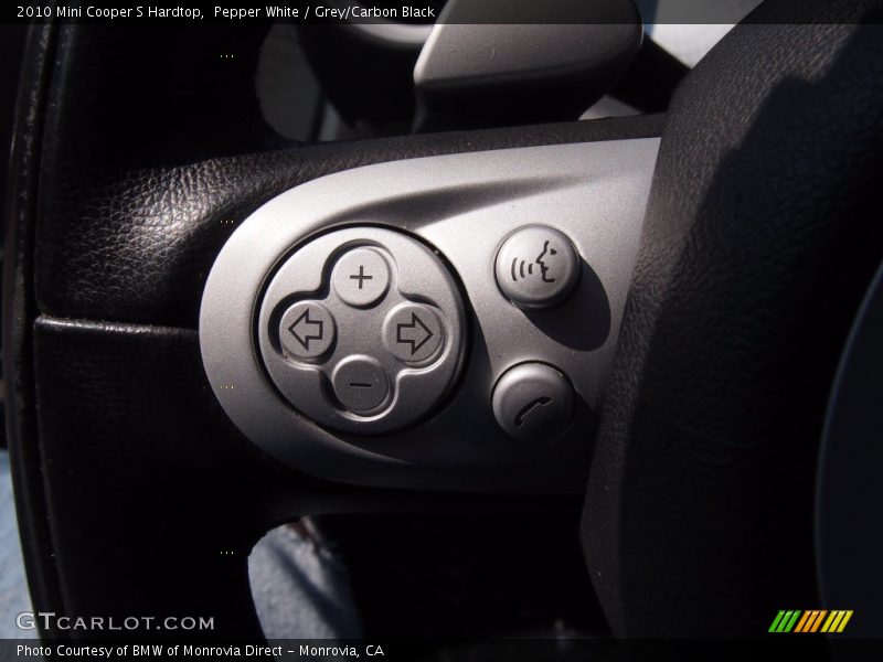 Pepper White / Grey/Carbon Black 2010 Mini Cooper S Hardtop