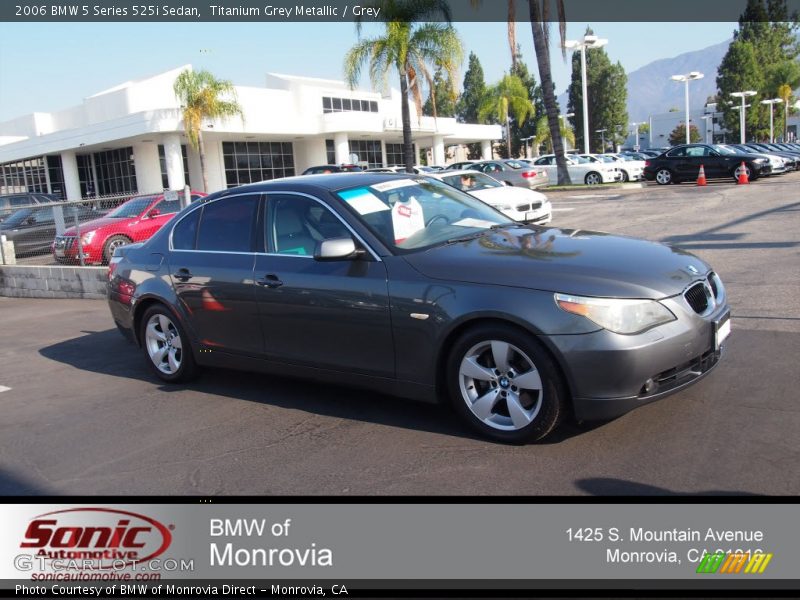 Titanium Grey Metallic / Grey 2006 BMW 5 Series 525i Sedan