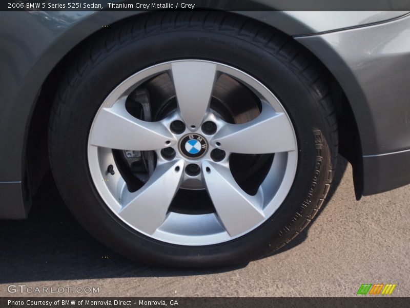 Titanium Grey Metallic / Grey 2006 BMW 5 Series 525i Sedan