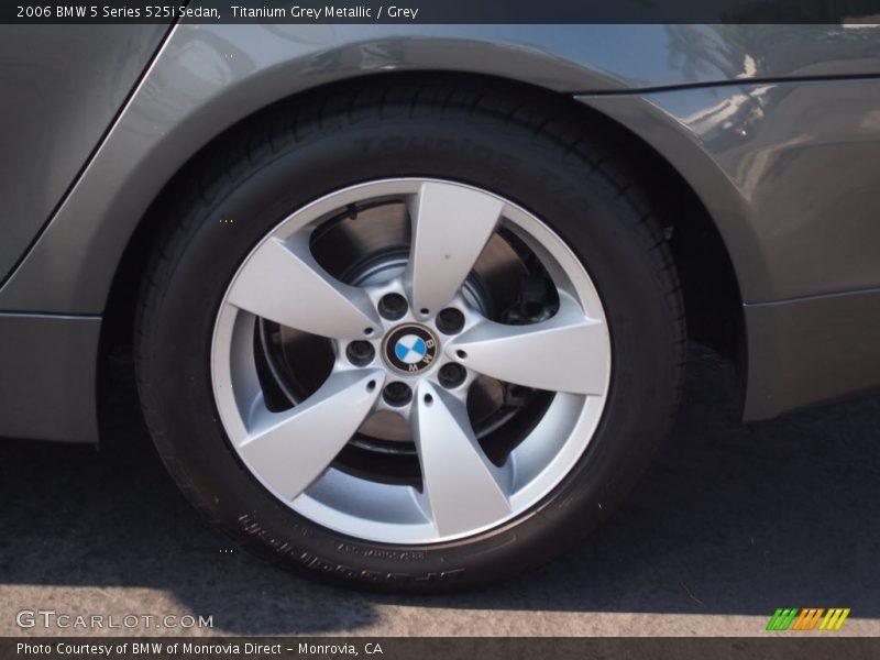 Titanium Grey Metallic / Grey 2006 BMW 5 Series 525i Sedan