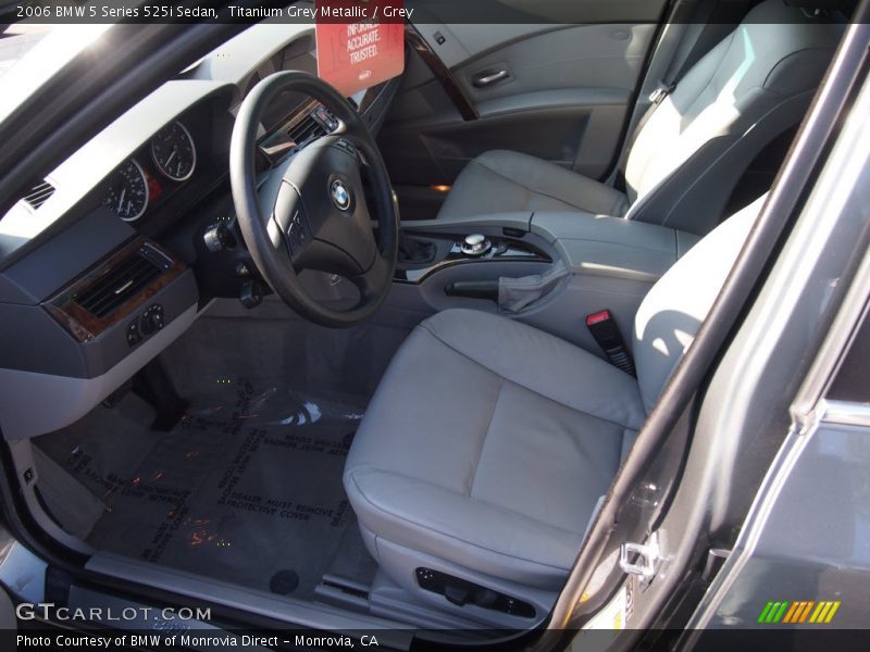 Titanium Grey Metallic / Grey 2006 BMW 5 Series 525i Sedan