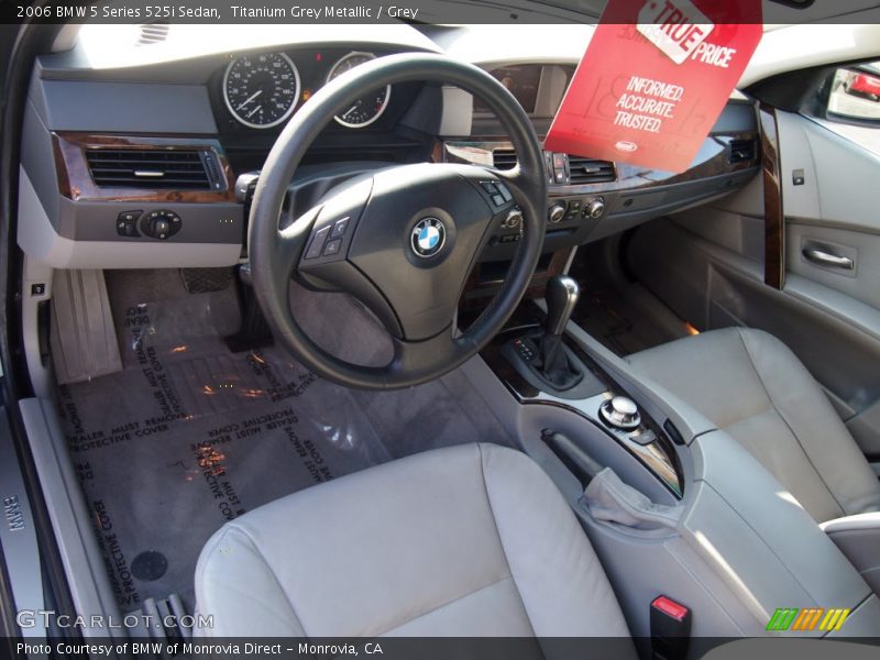 Titanium Grey Metallic / Grey 2006 BMW 5 Series 525i Sedan