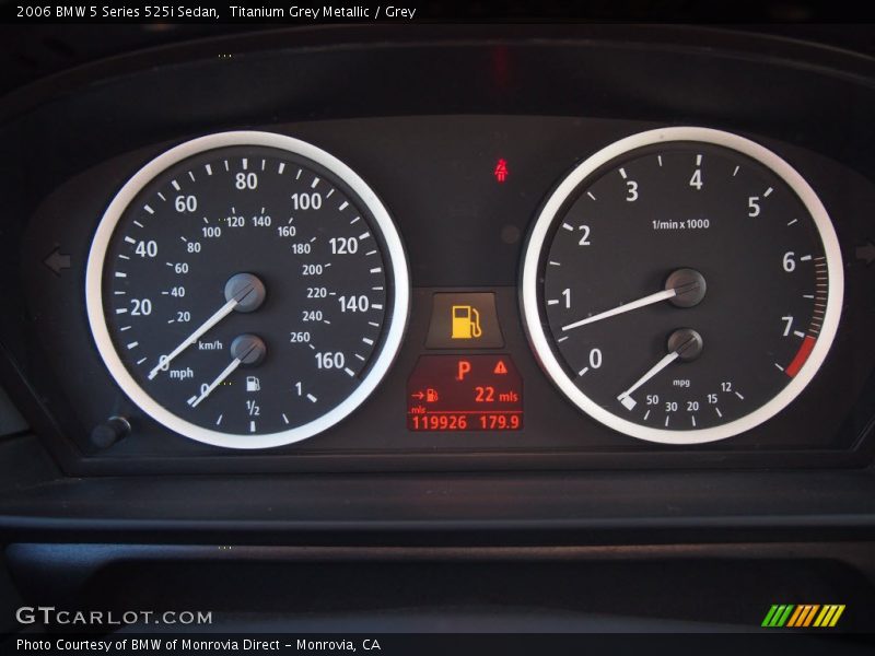 Titanium Grey Metallic / Grey 2006 BMW 5 Series 525i Sedan