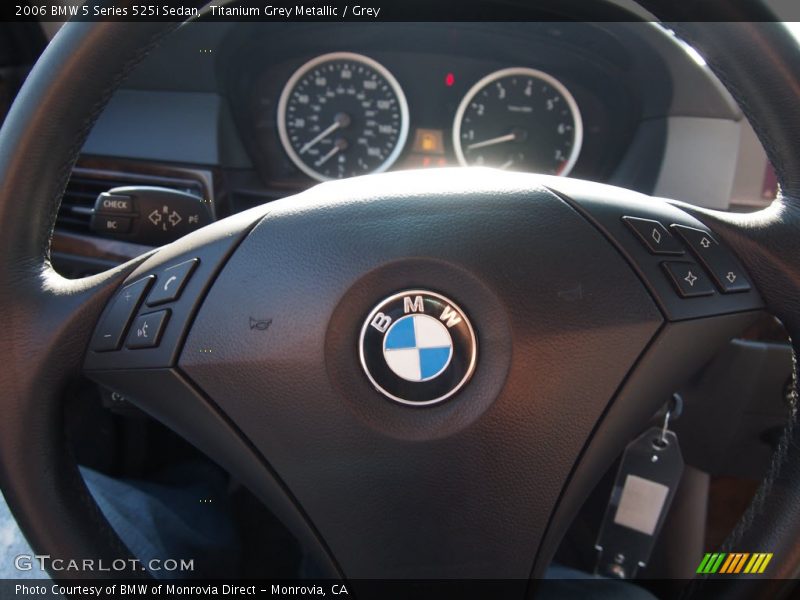 Titanium Grey Metallic / Grey 2006 BMW 5 Series 525i Sedan