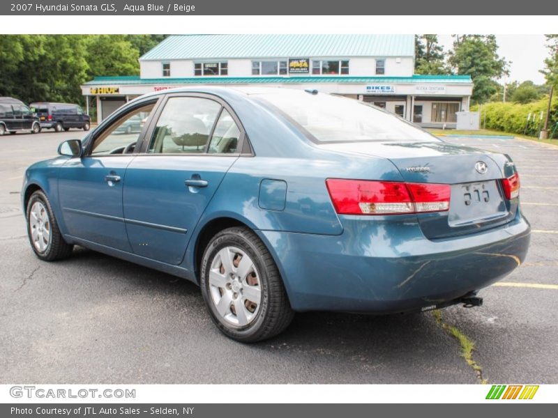 Aqua Blue / Beige 2007 Hyundai Sonata GLS