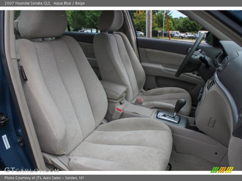 Aqua Blue / Beige 2007 Hyundai Sonata GLS