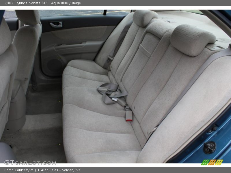 Aqua Blue / Beige 2007 Hyundai Sonata GLS