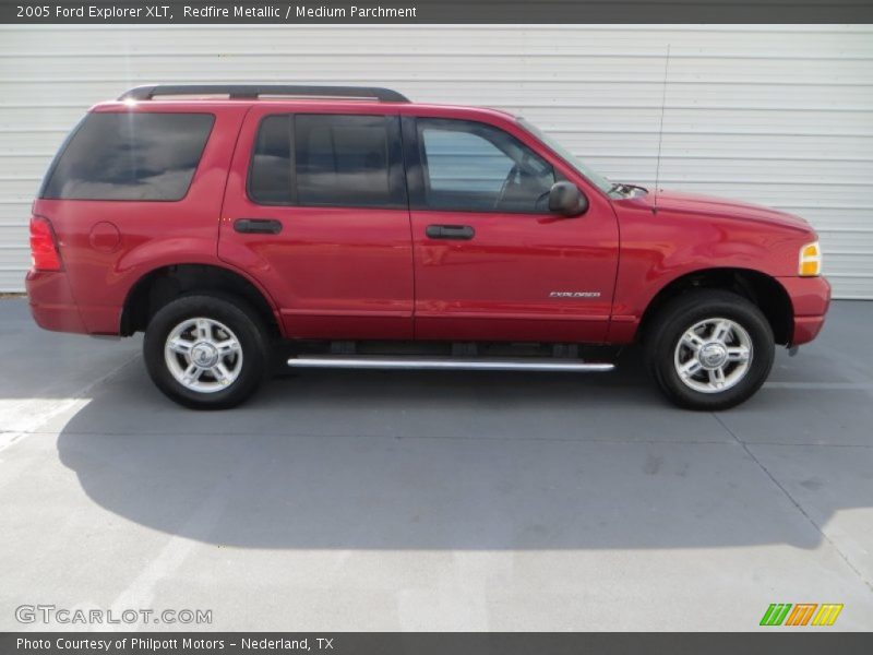 Redfire Metallic / Medium Parchment 2005 Ford Explorer XLT