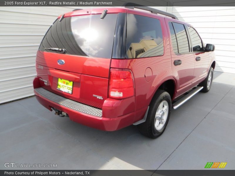 Redfire Metallic / Medium Parchment 2005 Ford Explorer XLT