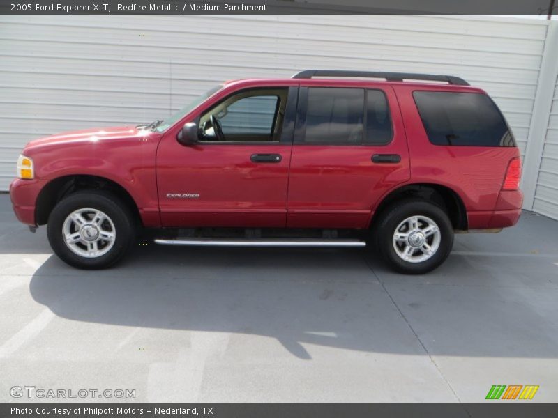 Redfire Metallic / Medium Parchment 2005 Ford Explorer XLT