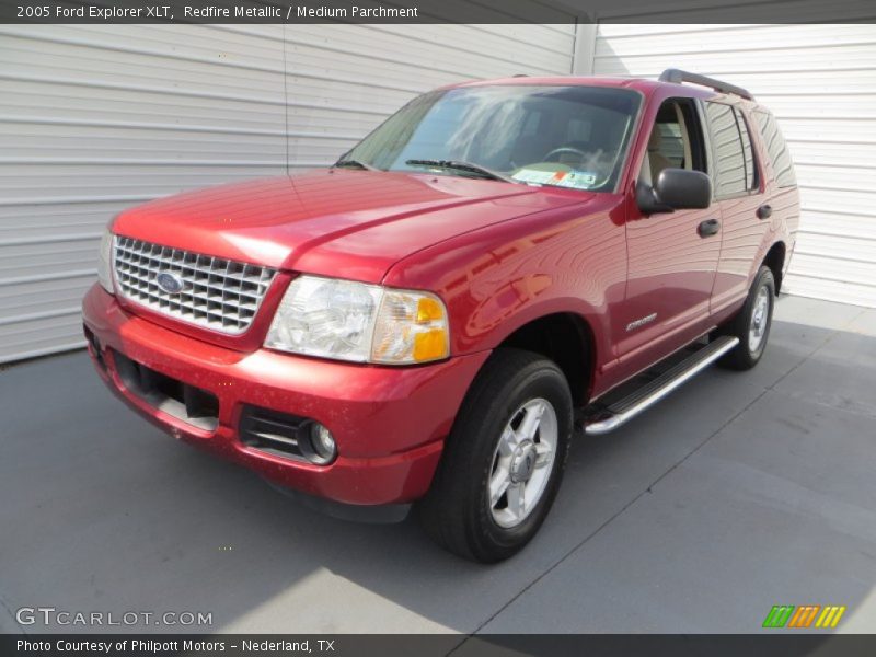 Redfire Metallic / Medium Parchment 2005 Ford Explorer XLT