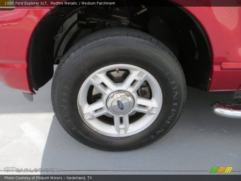 Redfire Metallic / Medium Parchment 2005 Ford Explorer XLT