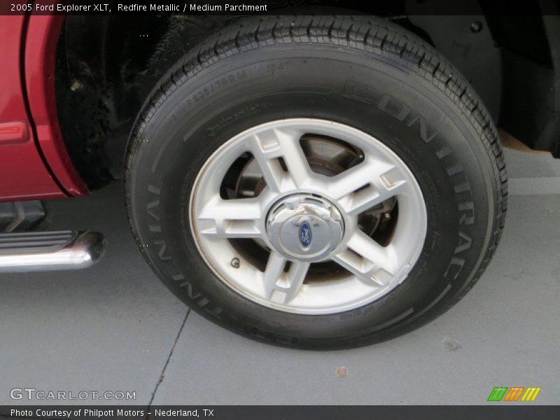 Redfire Metallic / Medium Parchment 2005 Ford Explorer XLT