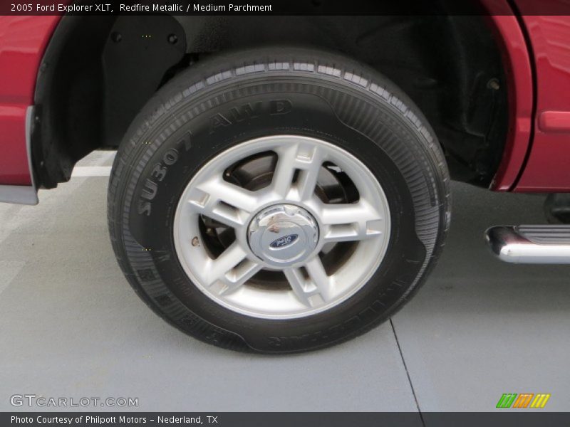 Redfire Metallic / Medium Parchment 2005 Ford Explorer XLT