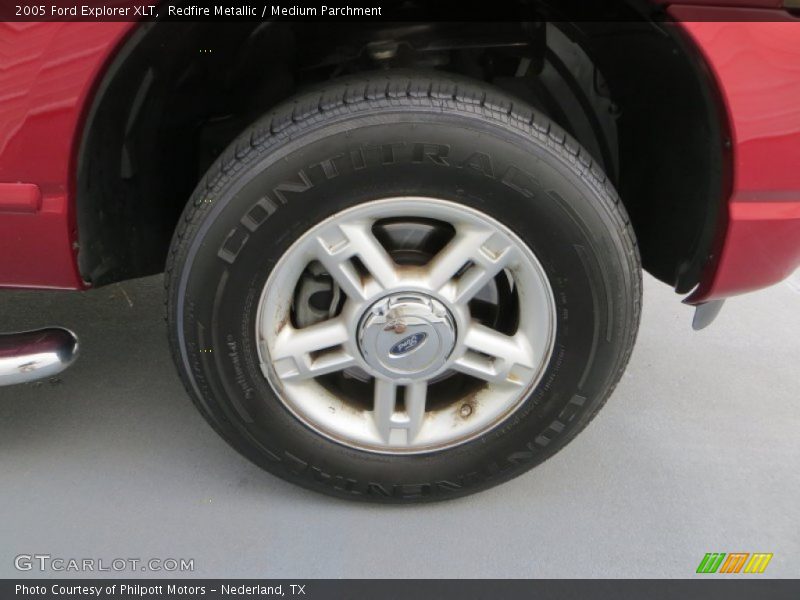 Redfire Metallic / Medium Parchment 2005 Ford Explorer XLT