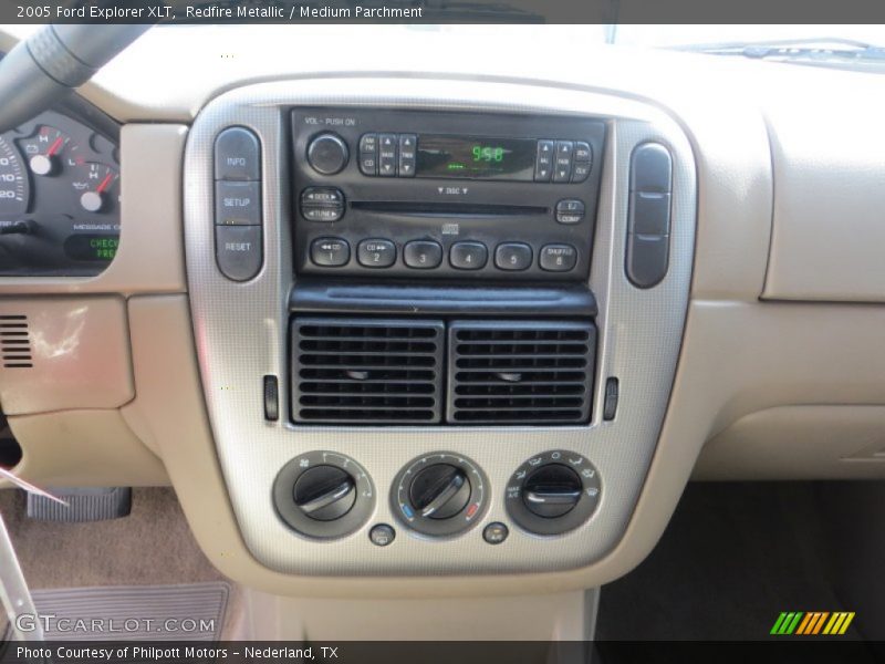Redfire Metallic / Medium Parchment 2005 Ford Explorer XLT