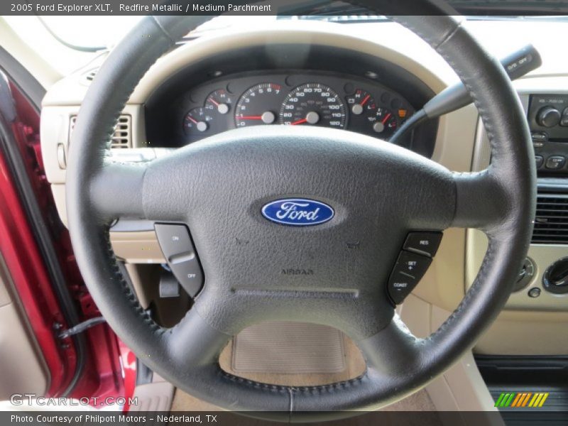 Redfire Metallic / Medium Parchment 2005 Ford Explorer XLT