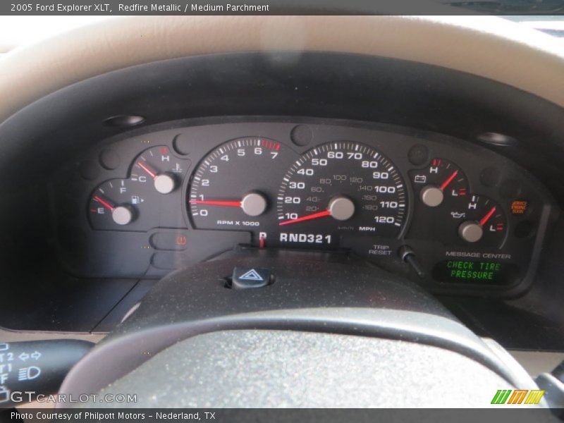 Redfire Metallic / Medium Parchment 2005 Ford Explorer XLT