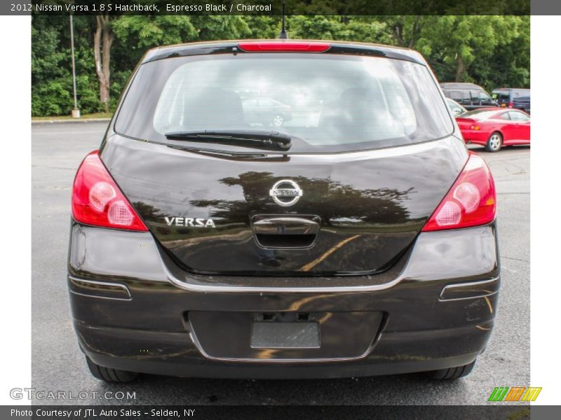 Espresso Black / Charcoal 2012 Nissan Versa 1.8 S Hatchback