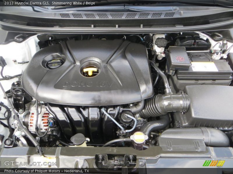 Shimmering White / Beige 2012 Hyundai Elantra GLS