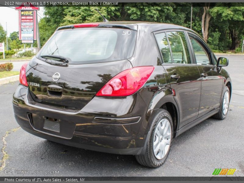 Espresso Black / Charcoal 2012 Nissan Versa 1.8 S Hatchback