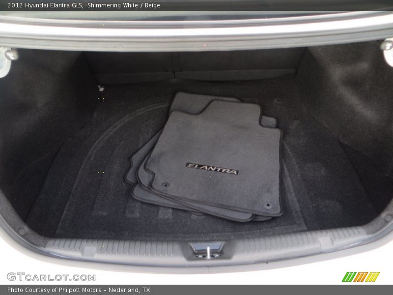 Shimmering White / Beige 2012 Hyundai Elantra GLS