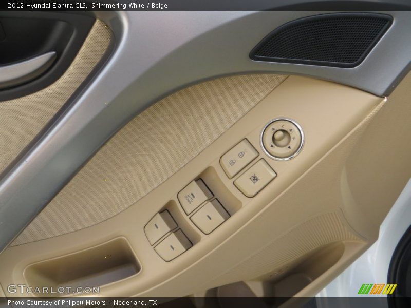 Shimmering White / Beige 2012 Hyundai Elantra GLS