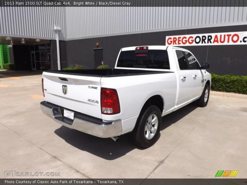 Bright White / Black/Diesel Gray 2013 Ram 1500 SLT Quad Cab 4x4