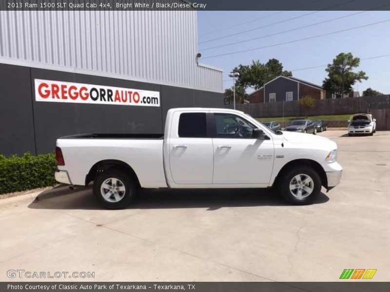 Bright White / Black/Diesel Gray 2013 Ram 1500 SLT Quad Cab 4x4