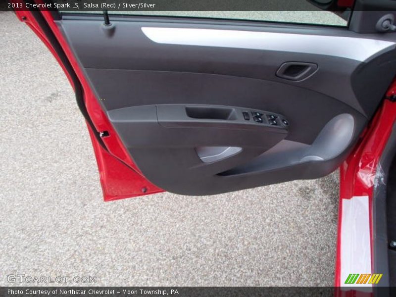 Salsa (Red) / Silver/Silver 2013 Chevrolet Spark LS