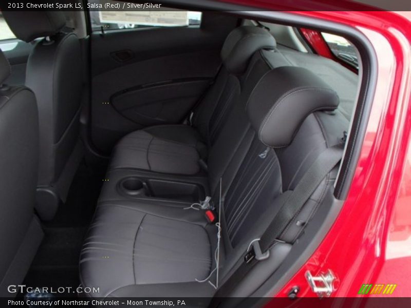 Salsa (Red) / Silver/Silver 2013 Chevrolet Spark LS