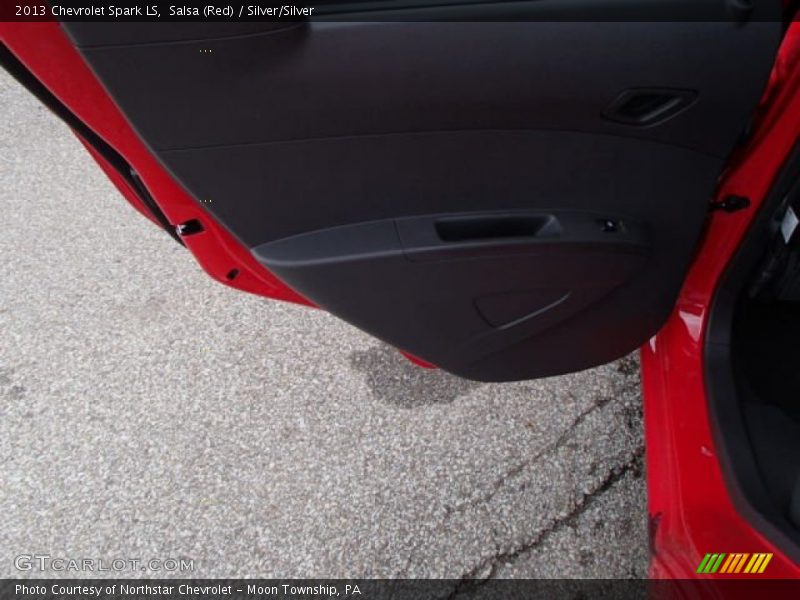 Salsa (Red) / Silver/Silver 2013 Chevrolet Spark LS