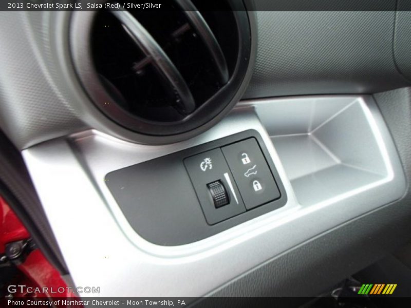 Salsa (Red) / Silver/Silver 2013 Chevrolet Spark LS