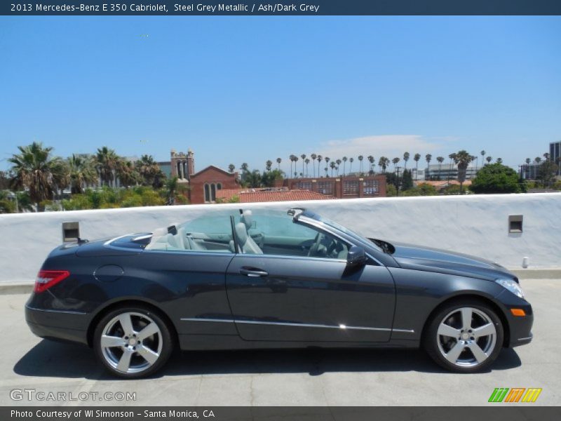 Steel Grey Metallic / Ash/Dark Grey 2013 Mercedes-Benz E 350 Cabriolet