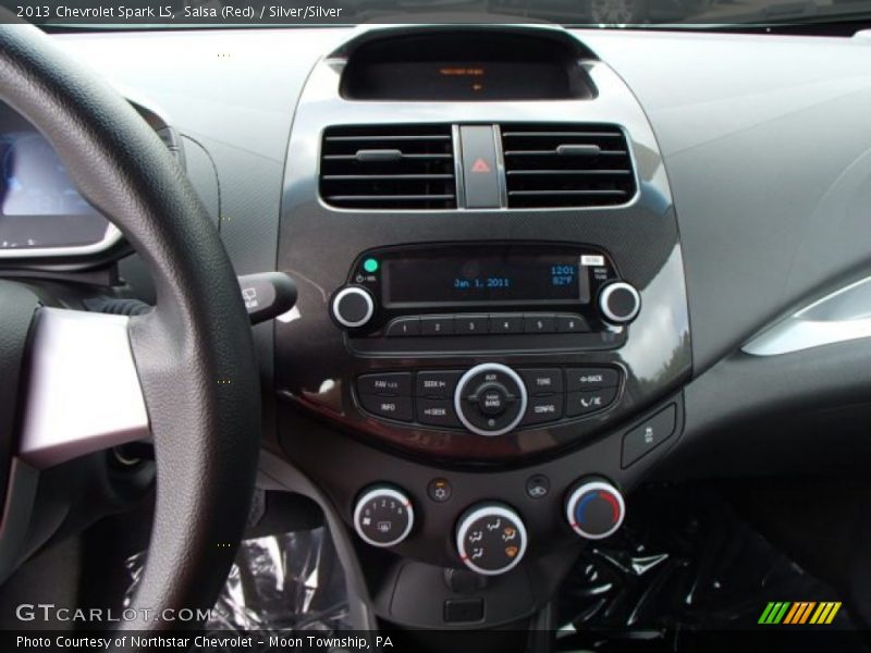 Salsa (Red) / Silver/Silver 2013 Chevrolet Spark LS