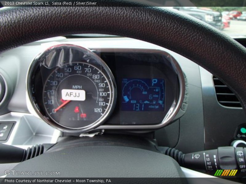 Salsa (Red) / Silver/Silver 2013 Chevrolet Spark LS
