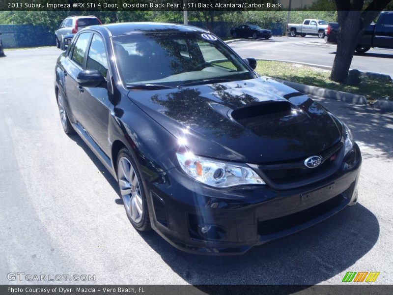 Obsidian Black Pearl / STi Black Alcantara/Carbon Black 2013 Subaru Impreza WRX STi 4 Door