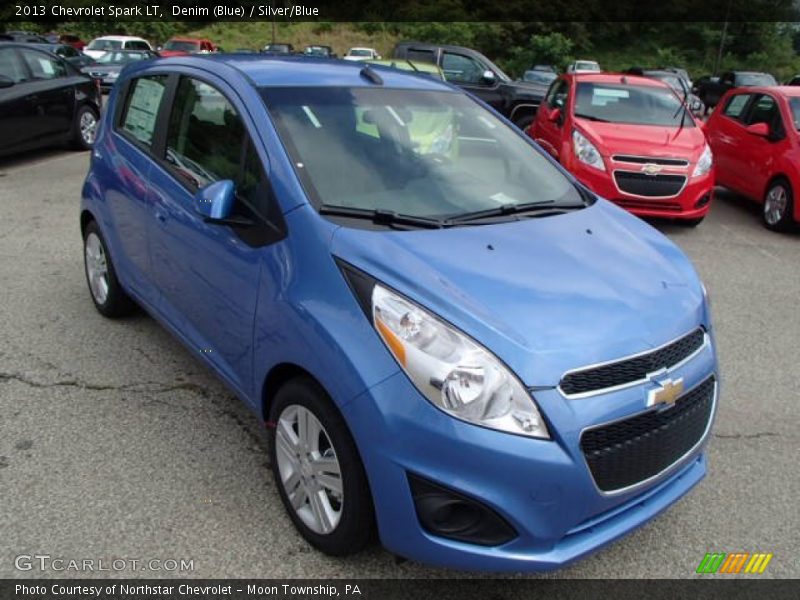 Denim (Blue) / Silver/Blue 2013 Chevrolet Spark LT