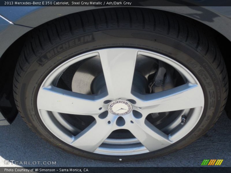 Steel Grey Metallic / Ash/Dark Grey 2013 Mercedes-Benz E 350 Cabriolet