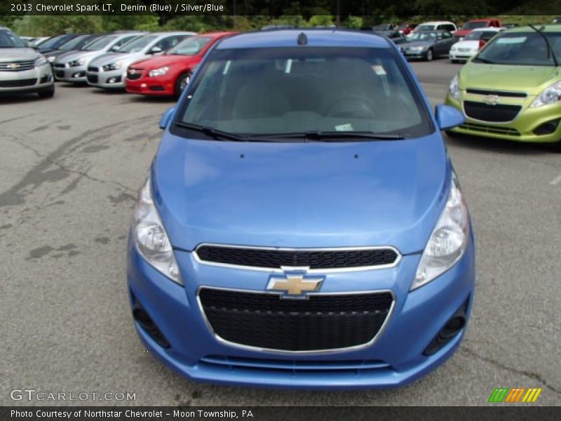 Denim (Blue) / Silver/Blue 2013 Chevrolet Spark LT