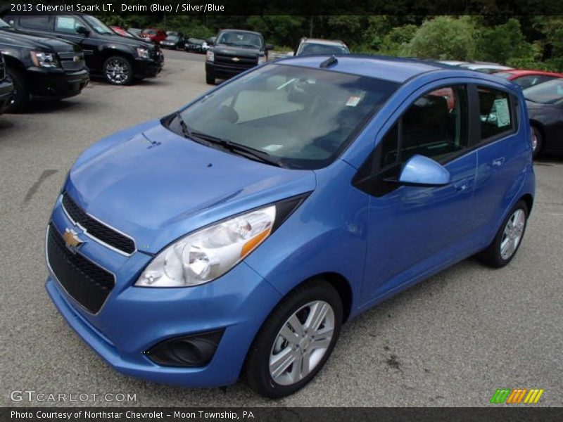 Denim (Blue) / Silver/Blue 2013 Chevrolet Spark LT