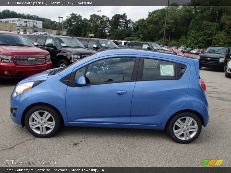 Denim (Blue) / Silver/Blue 2013 Chevrolet Spark LT