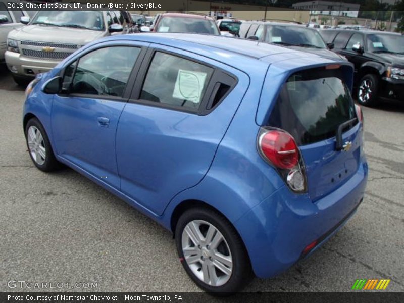 Denim (Blue) / Silver/Blue 2013 Chevrolet Spark LT