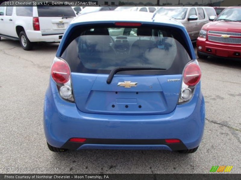 Denim (Blue) / Silver/Blue 2013 Chevrolet Spark LT