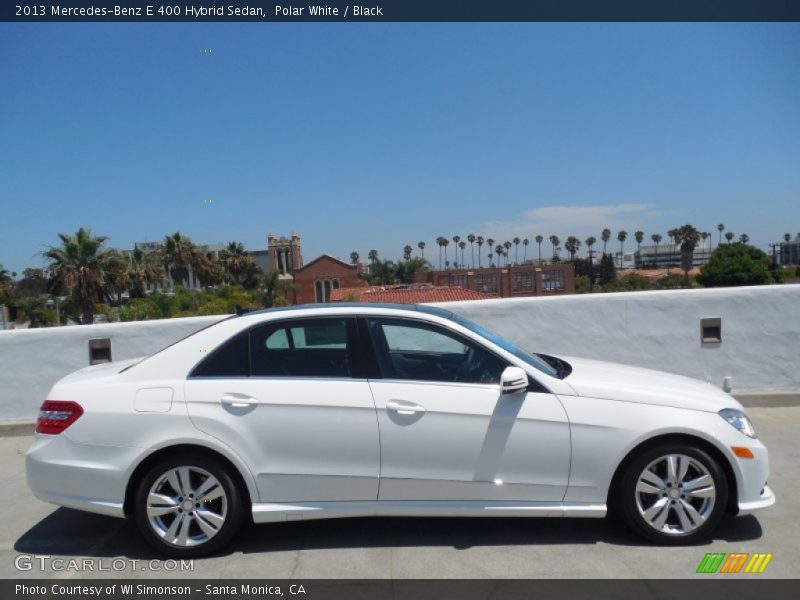 Polar White / Black 2013 Mercedes-Benz E 400 Hybrid Sedan