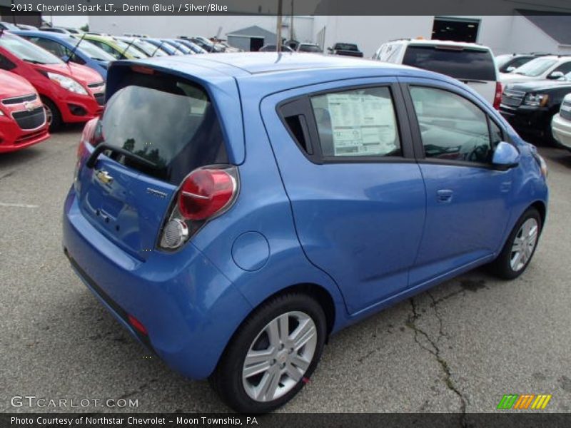 Denim (Blue) / Silver/Blue 2013 Chevrolet Spark LT