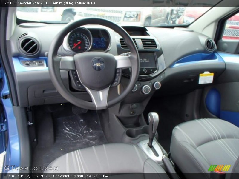 Denim (Blue) / Silver/Blue 2013 Chevrolet Spark LT
